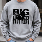 Bigfoot Big Hitter Sweatshirt worn, Sport Grey
