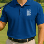 Billy Billy Billy Polo worn on the golf course, Royal