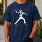 Angry Golfer Premium Tee worn, True Navy