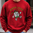 Birdie Juice Flask Sweatshirt worn, Red
