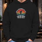 Wandering Sasquatch Hoodie worn, Black