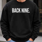 Back Nine Sweatshirt worn, Black
