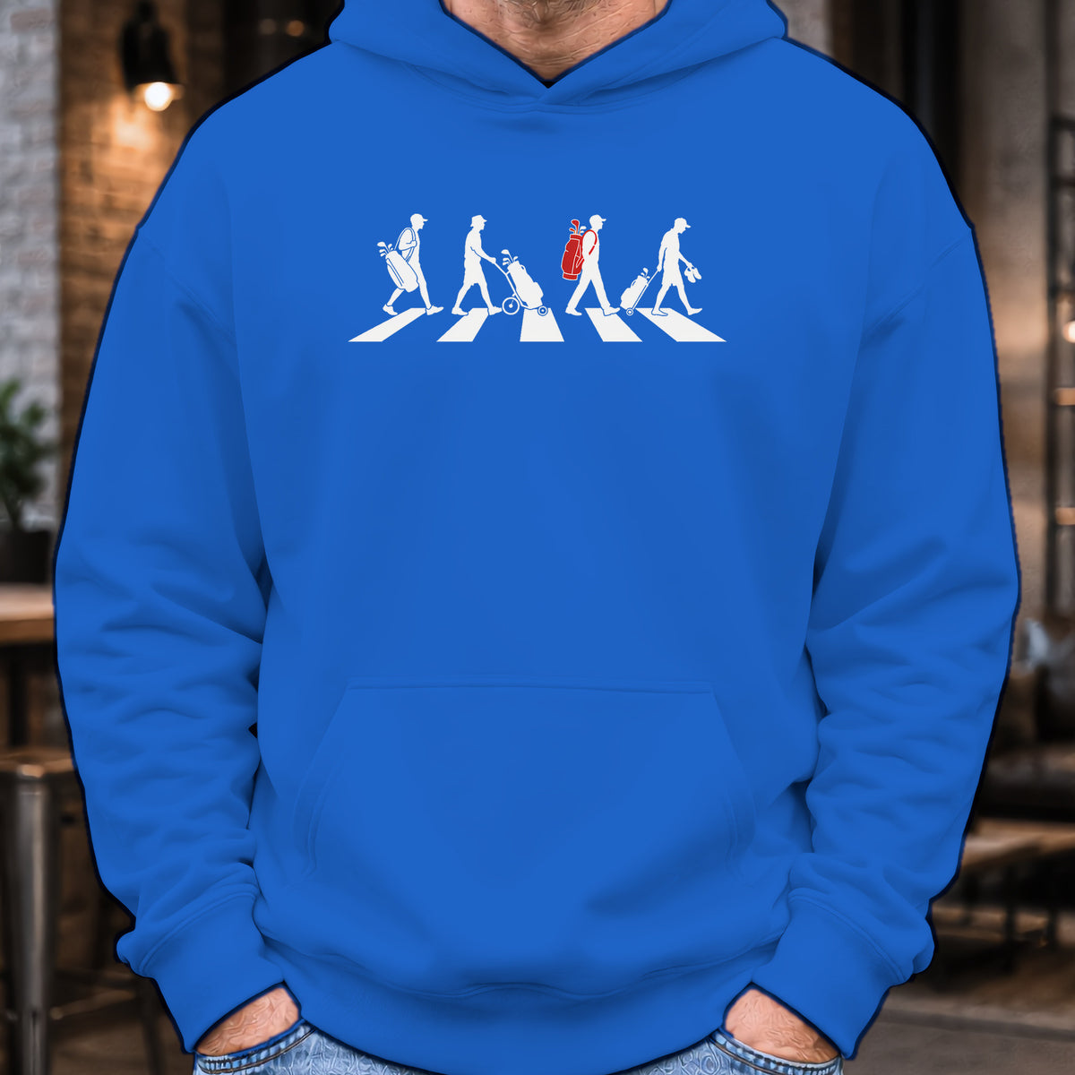 The Crossing Hoodie worn, Royal