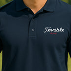 Terrible Performance Polo worn on the golf course, Navy