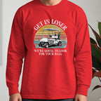 Get In Loser Long Sleeve Tee worn, Red