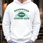 Property Of Bushwood Hoodie worn, White
