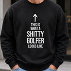 Shitty Golfer Sweatshirt worn, Black