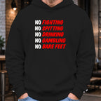 Caddyshack Rules Hoodie worn, Black