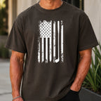 American Flag Club Premium Tee worn, Pepper