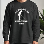 Overthinking Long Sleeve Tee worn, Black