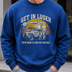 Get In Loser Retro Sweatshirt worn, Royal