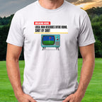 Breaking News Tee worn on the golf course, White