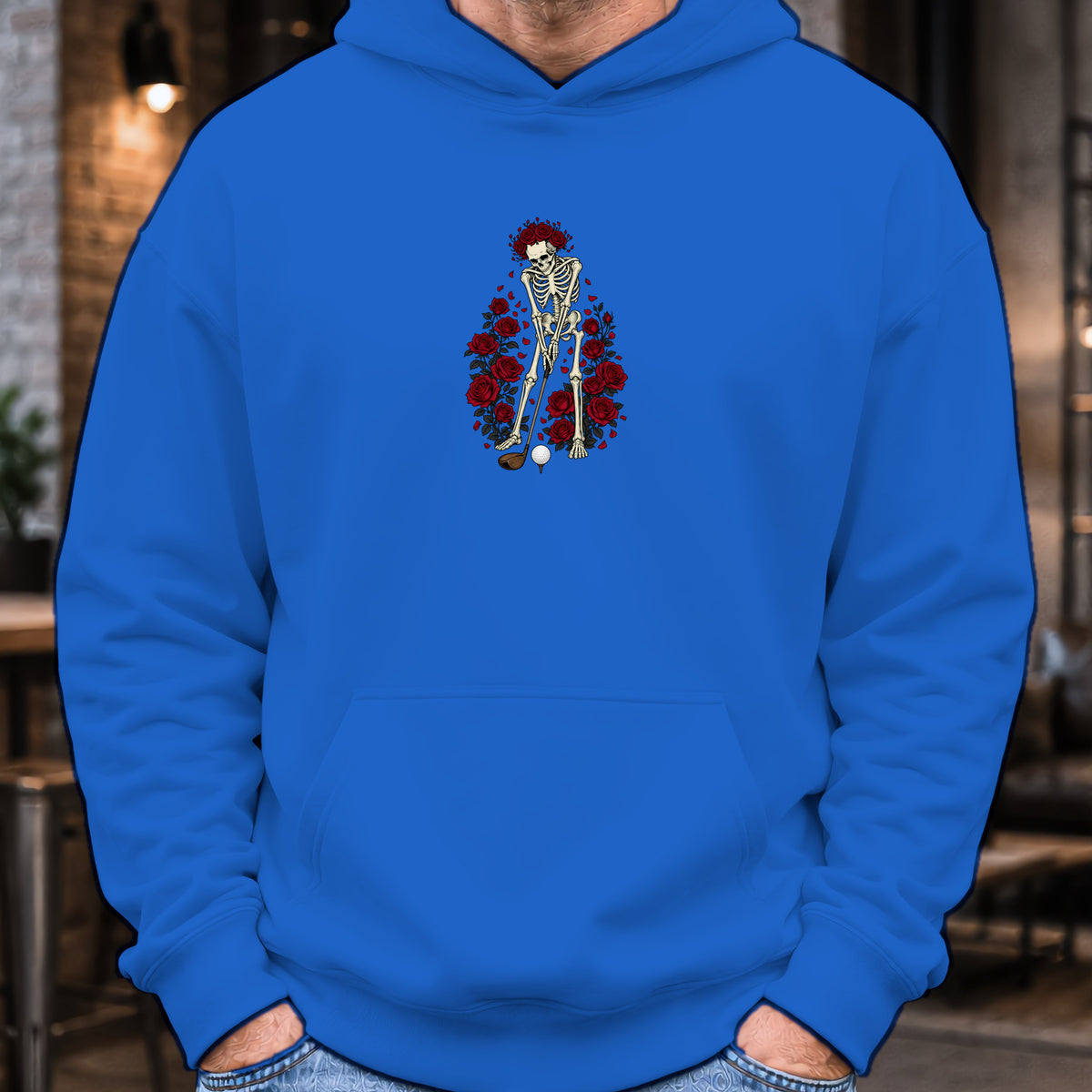 Eternal Drive Hoodie worn, Royal