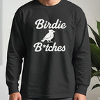 Birdie B*itches Long Sleeve Tee worn, Black