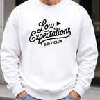 Low Expectations Club Sweatshirt worn, White