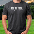 Good Line Though Tee worn on the golf course, Black