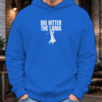 Big Hitter Hoodie worn, Royal