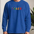 Golf Swing Bears Long Sleeve Tee worn, Royal