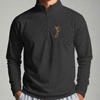 Rose Skeleton Swing Quarter Zip worn