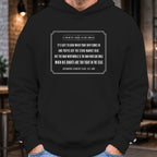 Judge Smails Poem Hoodie worn, Black