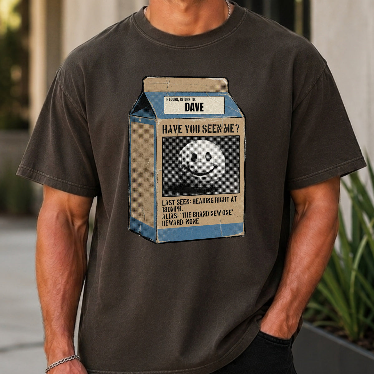 Personalized Have You Seen Me Premium Tee worn, Pepper