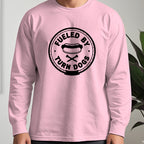 Fueled By Turn Dogs Long Sleeve Tee worn, Light Pink