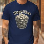 Happy Place, Overflowing Basket Tee worn, Navy