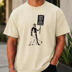 Human Rights Violation Premium Tee worn, Ivory