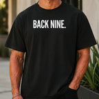 Back Nine Premium Tee worn, Black