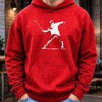 Club Thrower Hoodie worn, Red