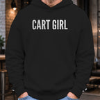 CART GIRL Dimples Hoodie worn, Black