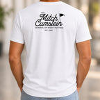 Mitch Cumstein School Of Night Putting Back Print Tee worn, White