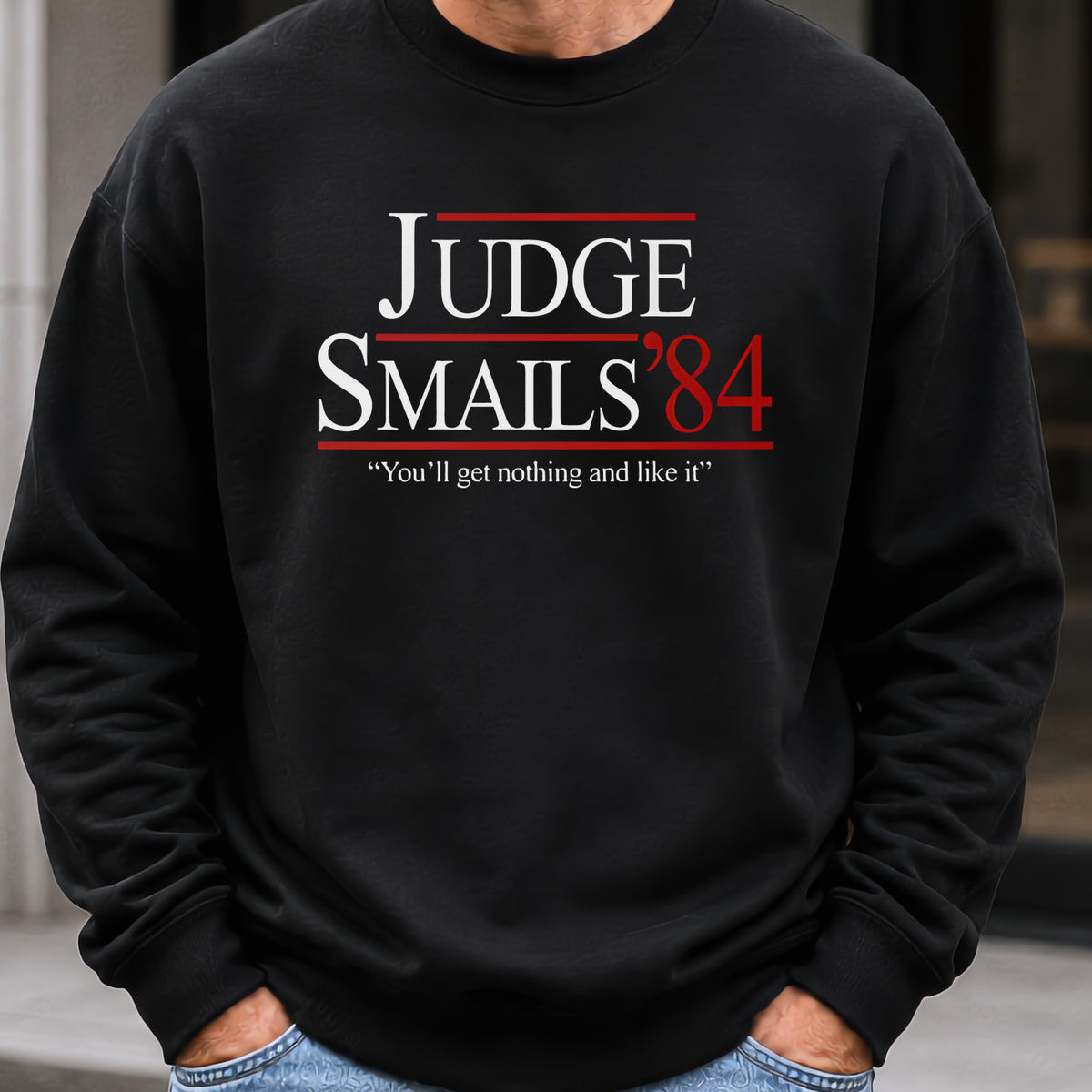 Judge Smails '84 Sweatshirt worn, Black