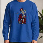 Swing Eternal Long Sleeve Tee worn, Royal