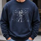 Da Vinci Swing Sweatshirt worn, Navy