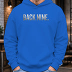 Back Nine Dimples Hoodie worn, Royal