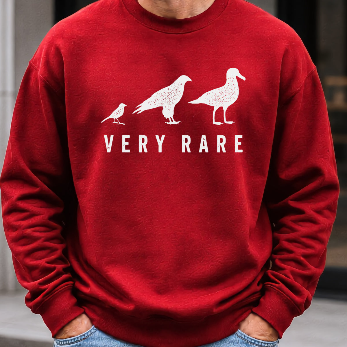 Very Rare Sweatshirt worn, Red