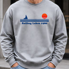 Rolling Lakes Yacht Club 1980 Sweatshirt worn, Sport Grey