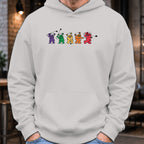 Golf Swing Bears Hoodie worn, Sport Grey