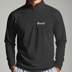 Rolling Lakes Yacht Club 1980 Quarter Zip worn, Black