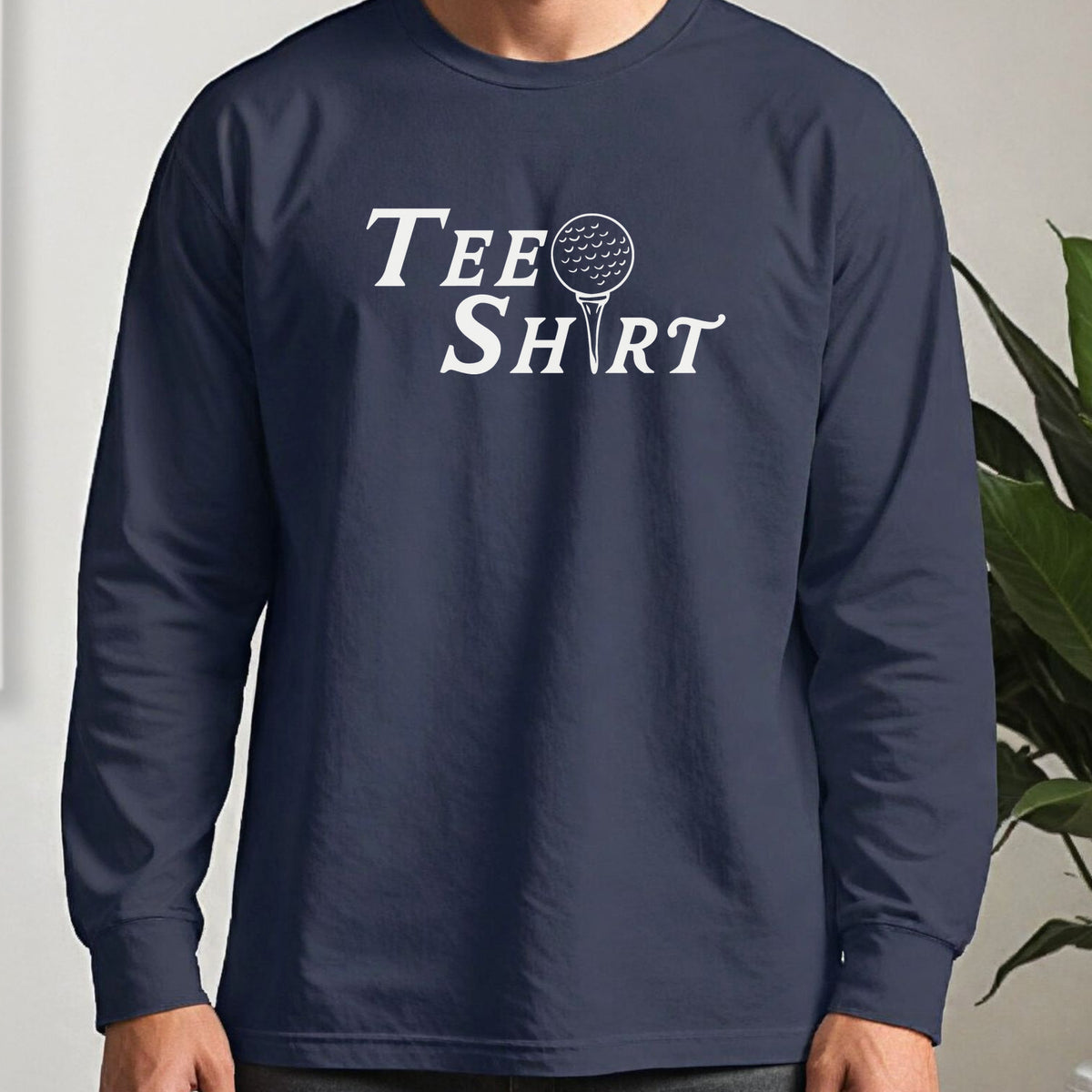 Tee Shirt Long Sleeve Tee worn, Navy