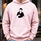 Ty Webb Silhouette Hoodie worn, Light Pink