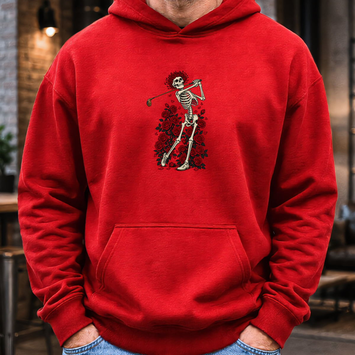 Swing Eternal Hoodie worn, Red