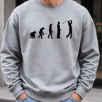 Golfer Evolution Sweatshirt worn, Sport Grey