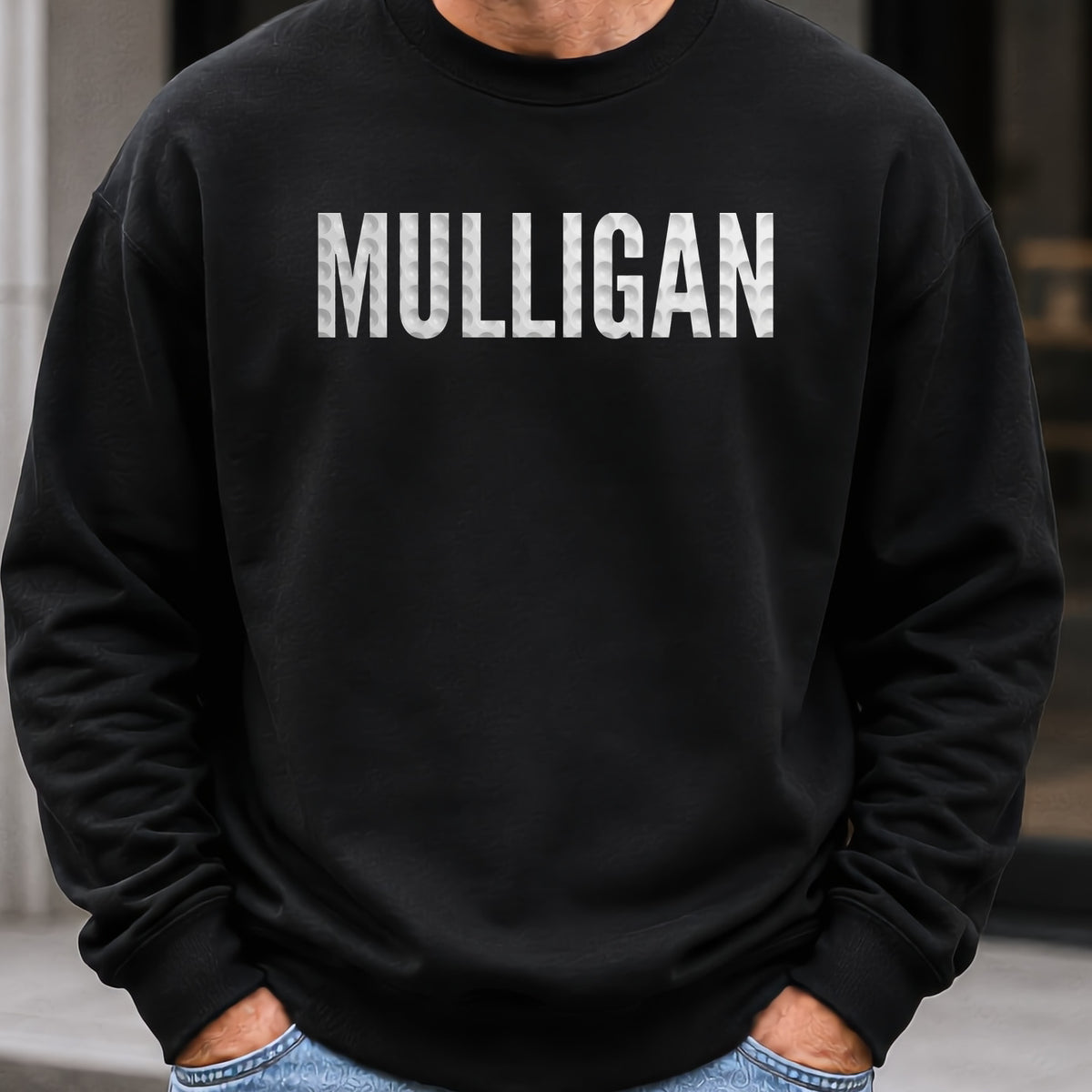 MULLIGAN Dimples Sweatshirt worn, Black