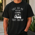 They See Me Rollin Premium Tee worn, Black