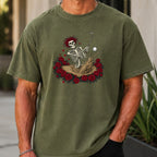 Dust To Dust Premium Tee worn, Moss