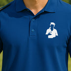 Ty Webb Silhouette Performance Polo worn on the golf course, Royal