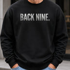 Back Nine Dimples Sweatshirt worn, Black