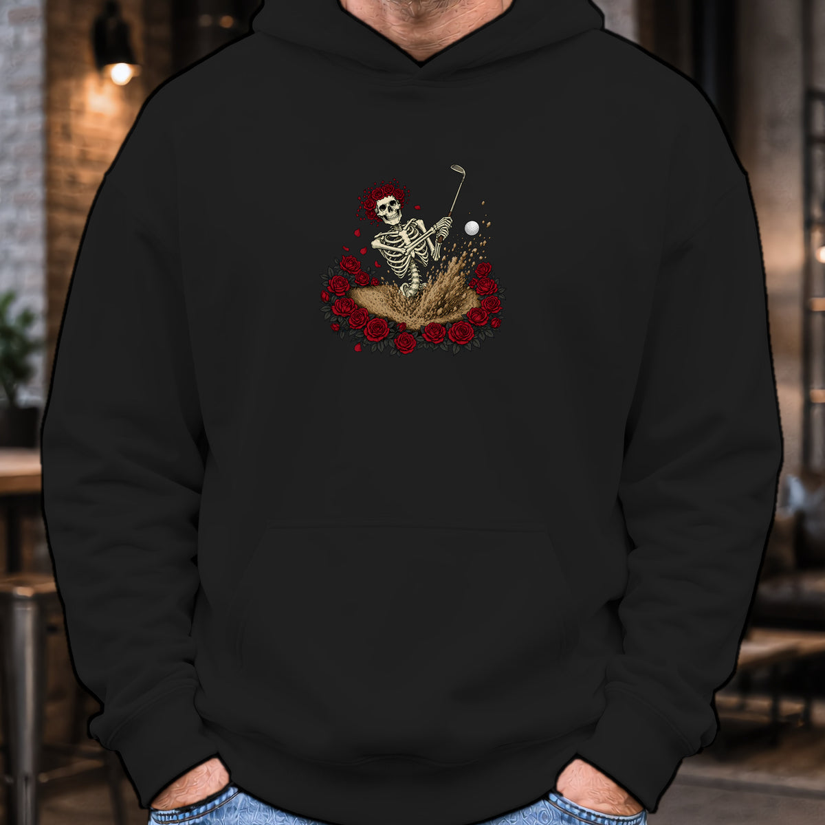 Dust To Dust Hoodie worn, Black